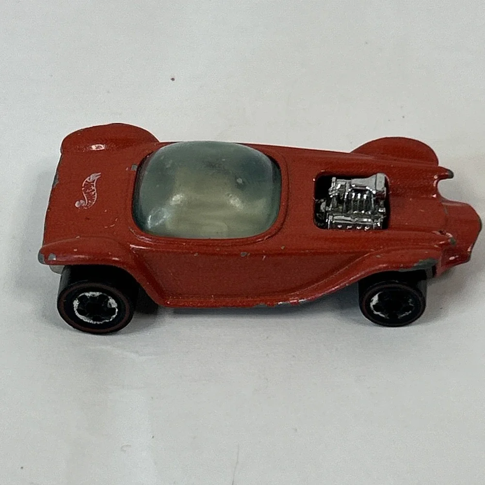Vintage Hot Wheels Red Line 1967 Beatnik Bandit Red Car Read